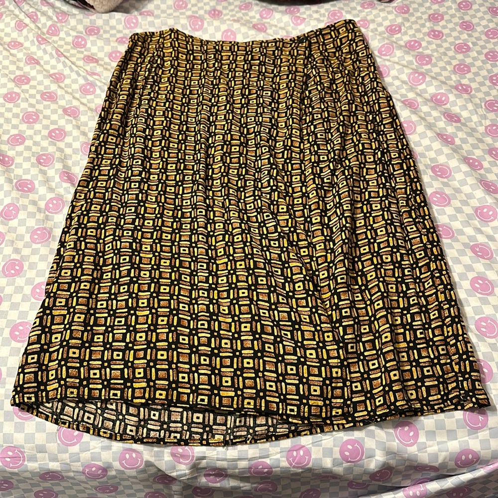 THRIFTED!! Brown/ black skirt